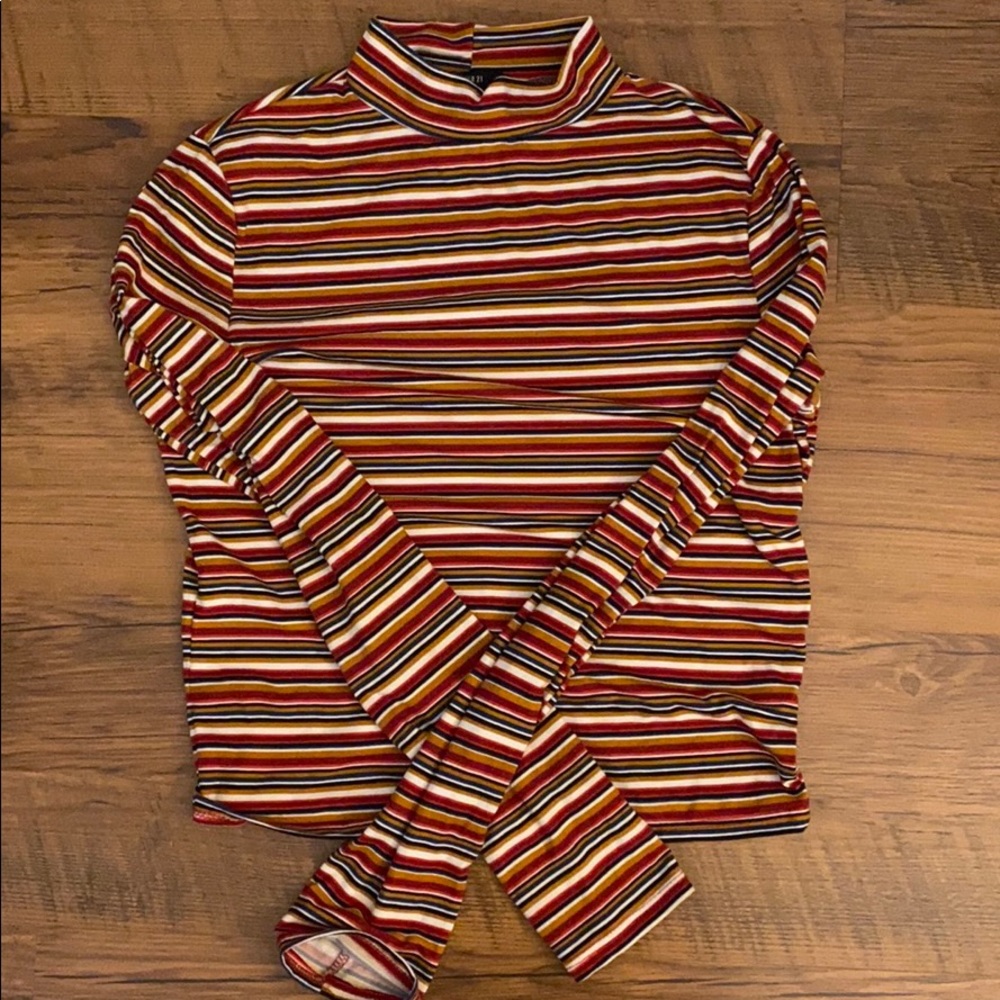 long sleeve striped tee
